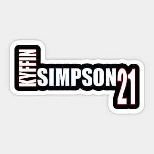 Kyffin Simpson '23 white text Sticker